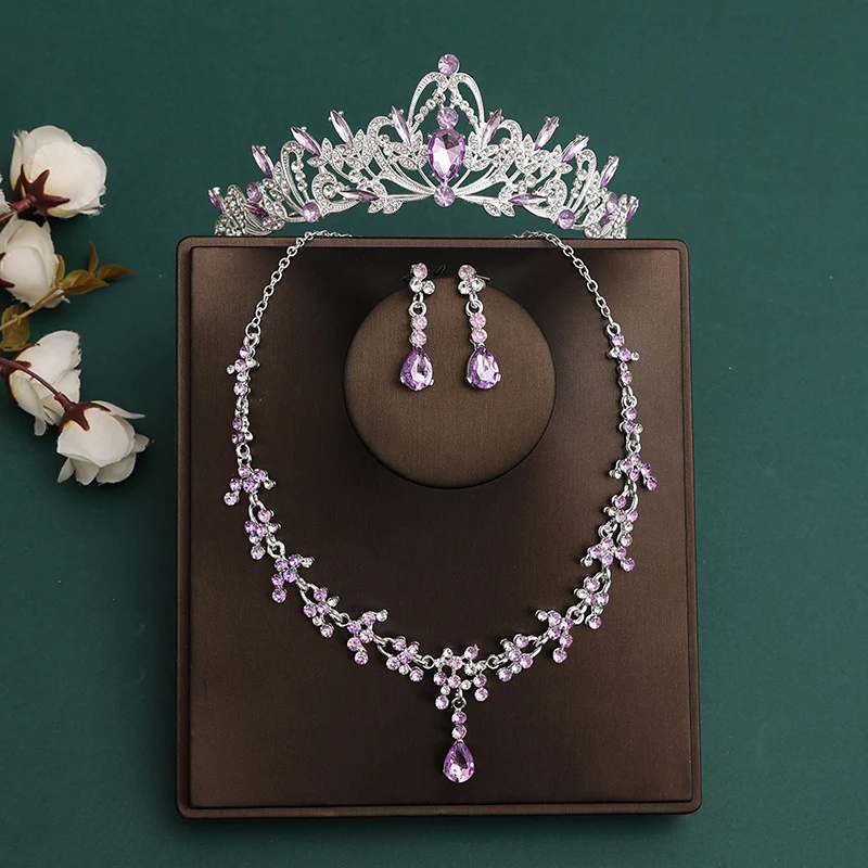 Bridal Crown & Necklace Jewelry Set