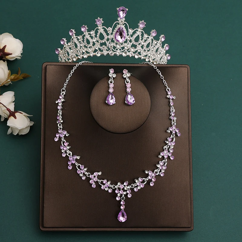 Bridal Crown & Necklace Jewelry Set