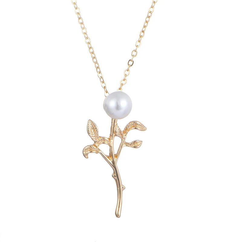 Baroque Golden Leaf Bridal Jewelry Set