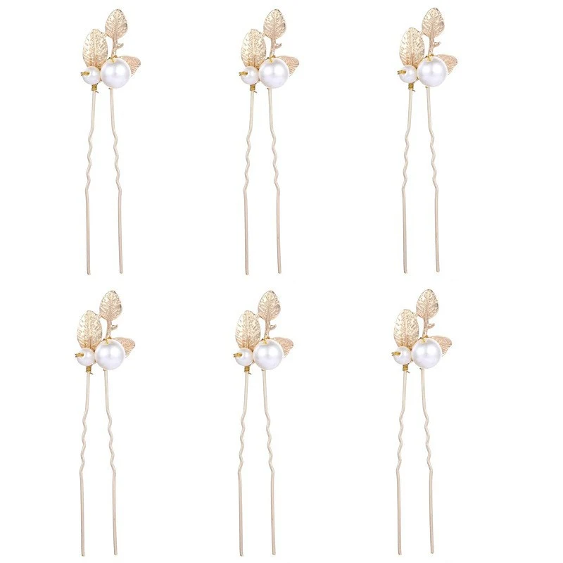 Baroque Golden Leaf Bridal Jewelry Set