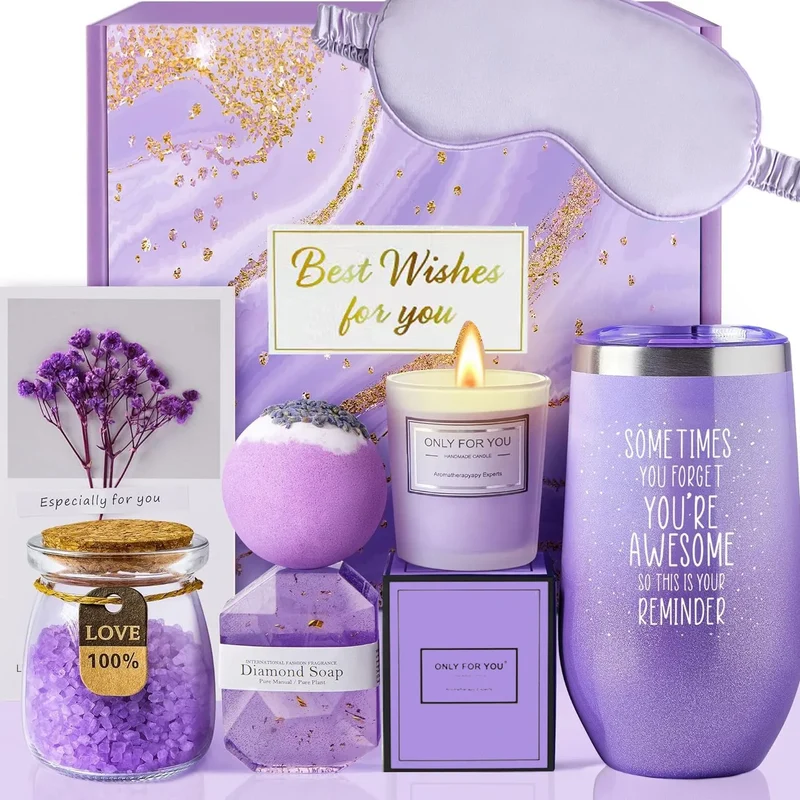 Lavender Spa Gift Basket Set