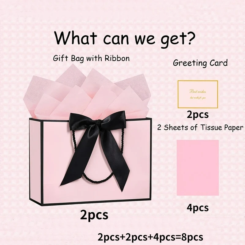 Elegant Gift Bags Set of 8