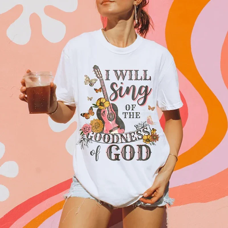 Guitar Gospel Women's Boho Tee