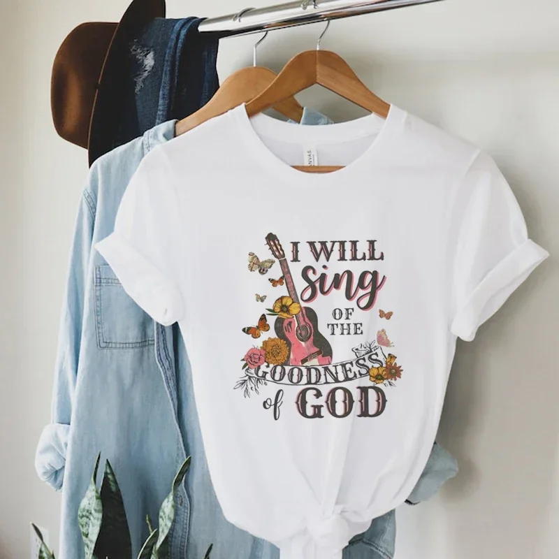 Guitar Gospel Women's Boho Tee