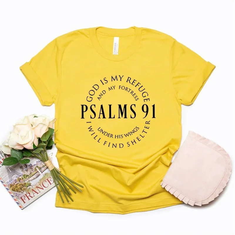 God Is My Refuge Psalms 91 Women’s Tee