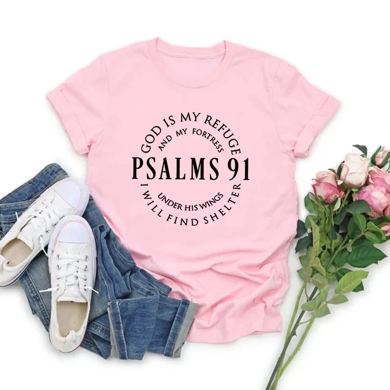 God Is My Refuge Psalms 91 Women’s Tee