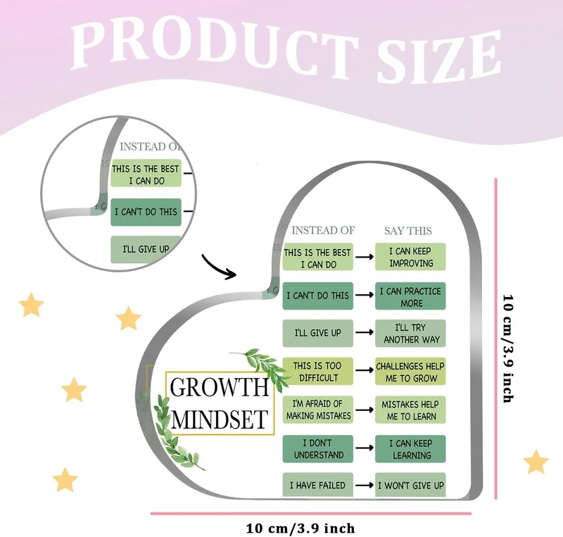 Growth Mindset Acrylic Sign