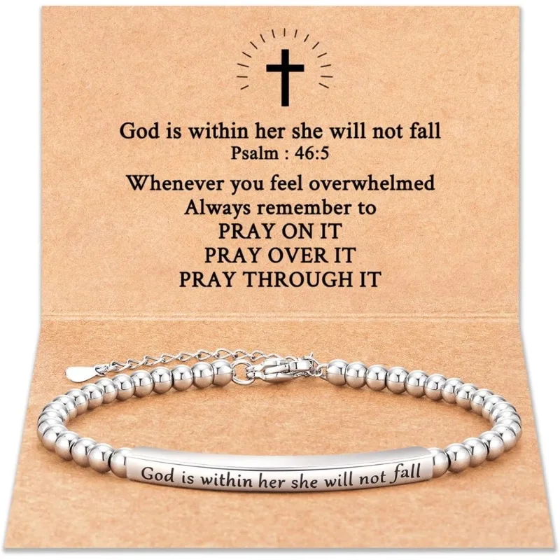 God Is in My Heart Bible Verse Bracelet