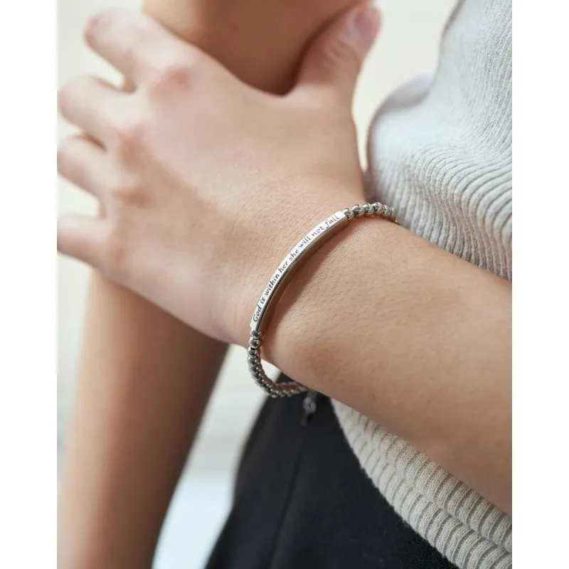 God Is in My Heart Bible Verse Bracelet