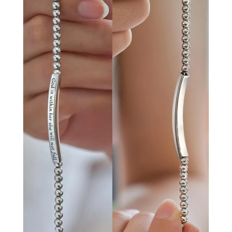 God Is in My Heart Bible Verse Bracelet