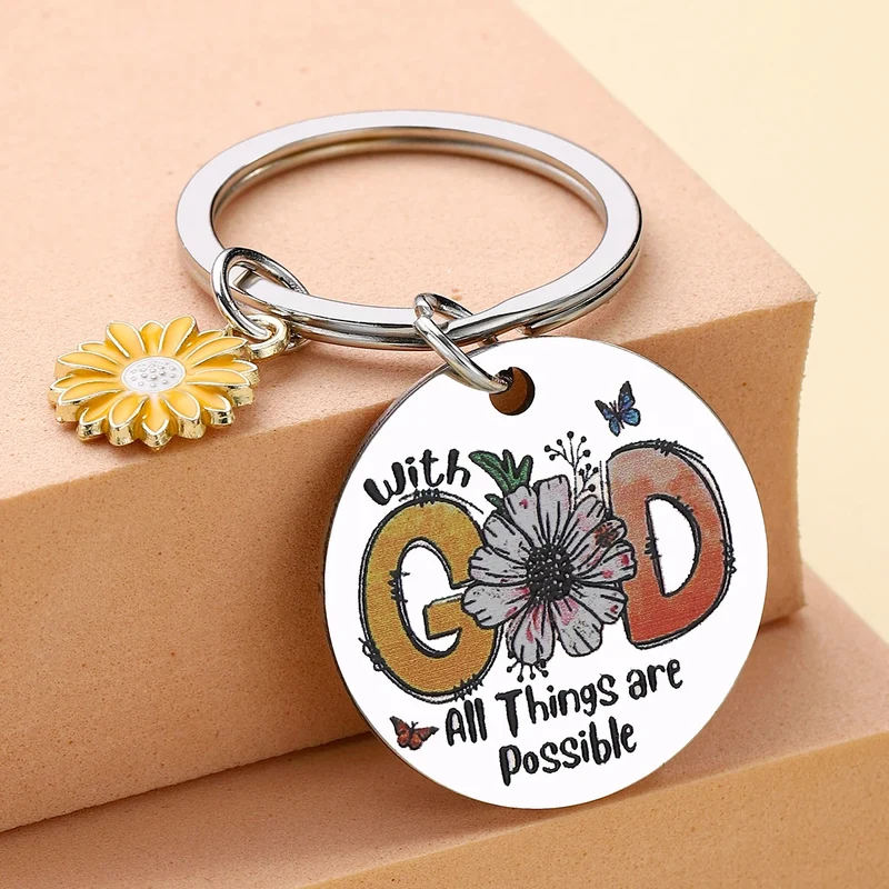 Inspirational Faith Keychain