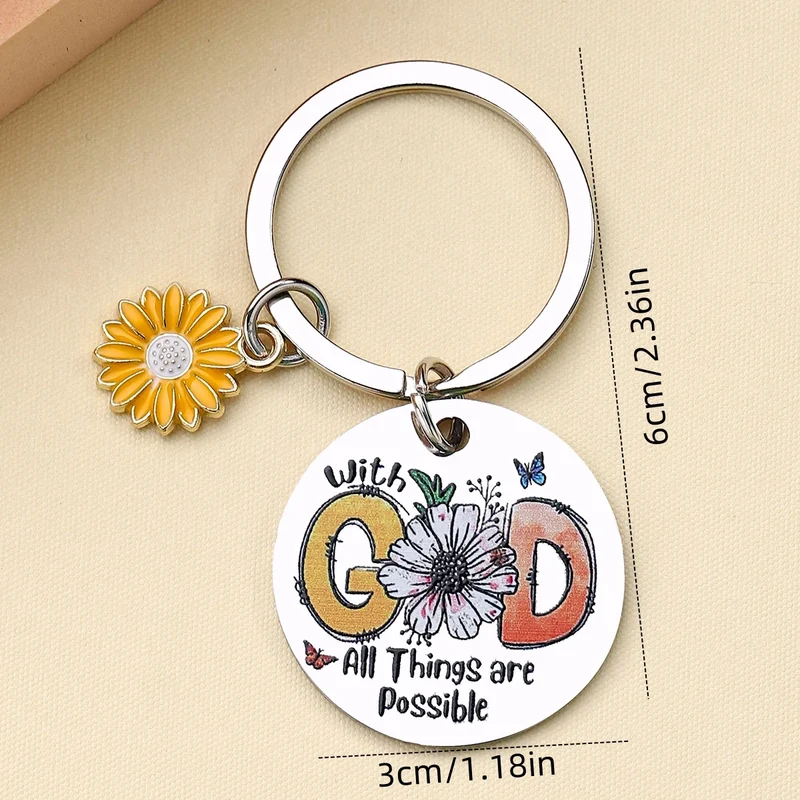 Inspirational Faith Keychain