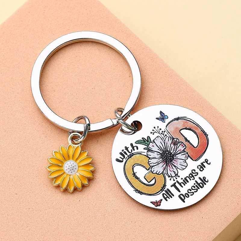 Inspirational Faith Keychain