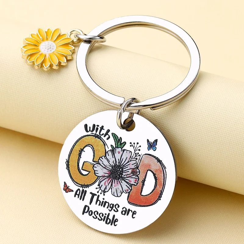 Inspirational Faith Keychain