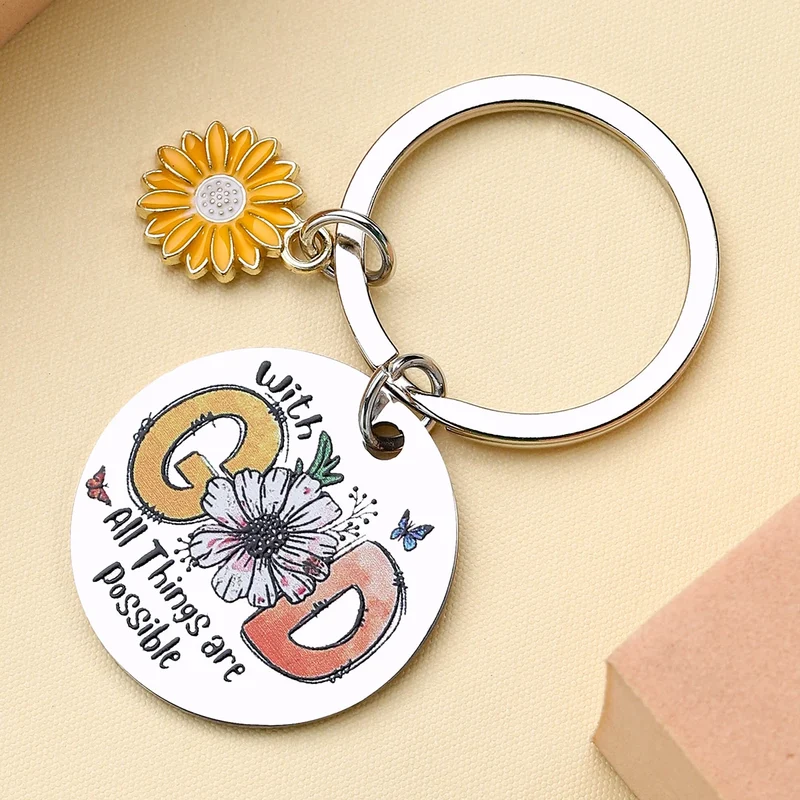 Inspirational Faith Keychain
