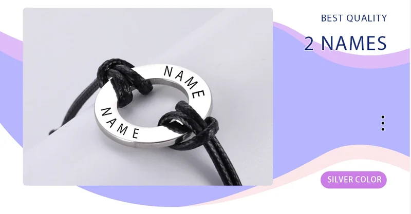 Personalized Custom Bracelet Stainless Steel Jewelry