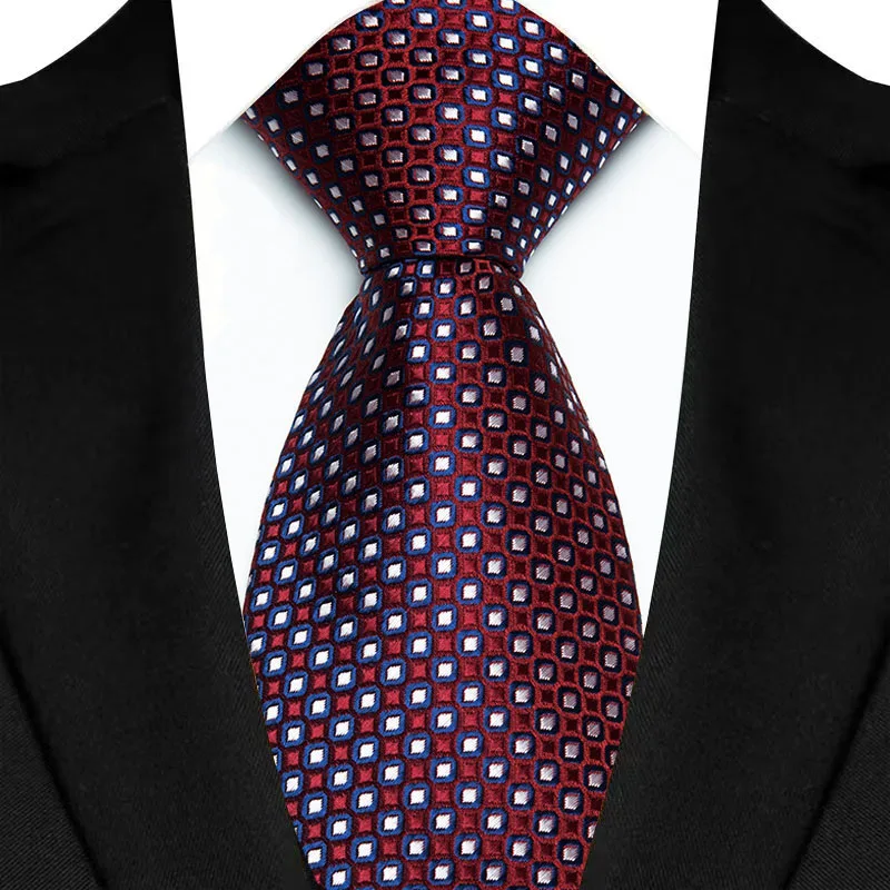 Luxury Mens Necktie Purple Color Stripes, Floral and Plaid Designs