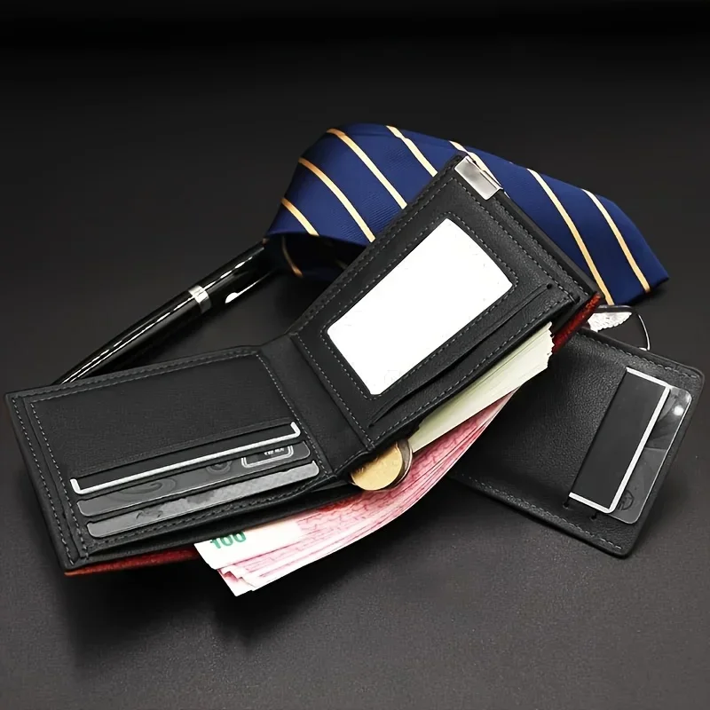 Men’s Custom Engraved Initials Leather Wallet