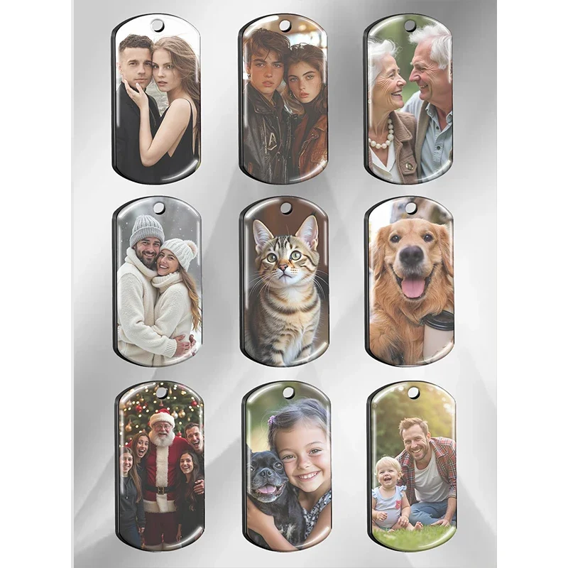 Custom Double-Sided Photo Necklace