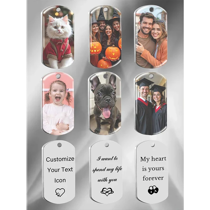 Custom Double-Sided Photo Necklace