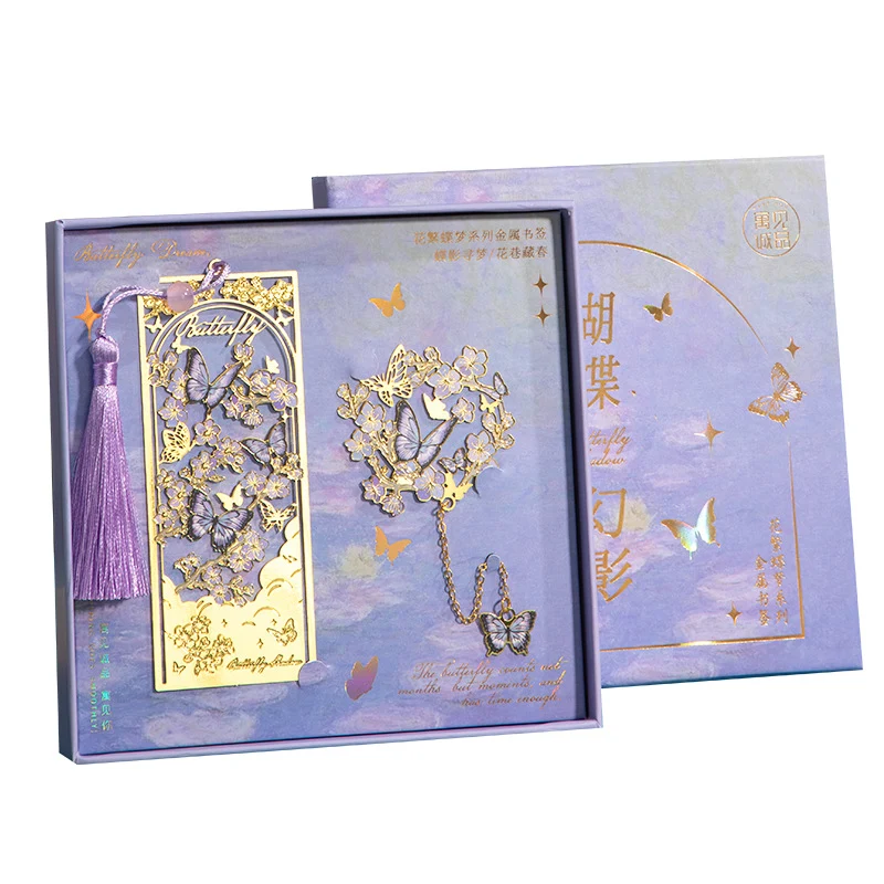Flower and Butterfly Dream Bookmark Gift Box