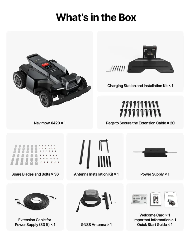 Segway Navimow X450 All-Wheel Drive Robotic Lawn Mower