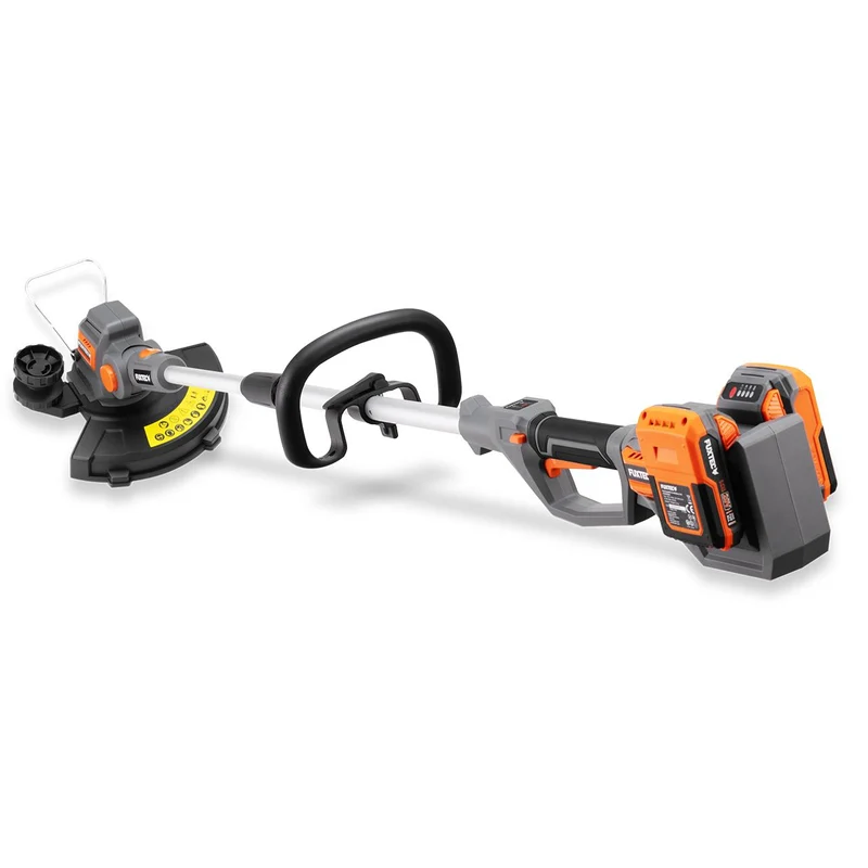 FUXTEC Coupe-bordures sans fil FX-E2RTSET avec 2 batteries 2 Ah et 1 chargeur double 2,4 A