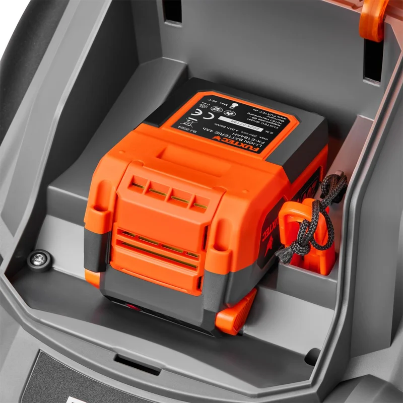 FUXTEC Kit Sans Fil 20V de Jardin FX-E1RM20ECO + FX-E1HS20 avec Batterie et Chargeur