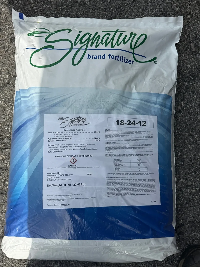Starter Fertilizer 18-24-12