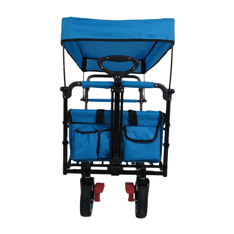 Chariot à main FUXTEC Smart Cruiser Occasion avec toit ouvrant protégé contre les UV, poignée de poussée et extension intérieure