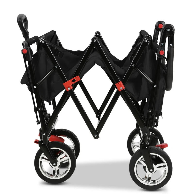 Chariot à main FUXTEC Smart Cruiser Occasion avec toit ouvrant protégé contre les UV, poignée de poussée et extension intérieure