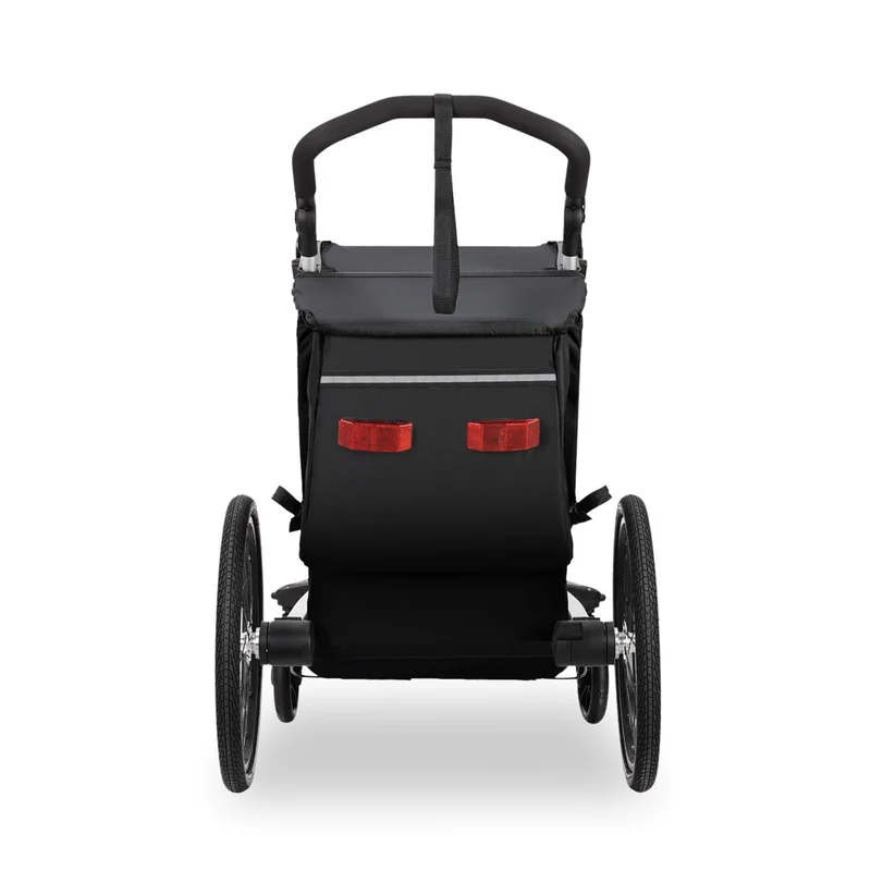 FUXTEC Remorque pour vélo FX-FA1S noir avec roue jogger
