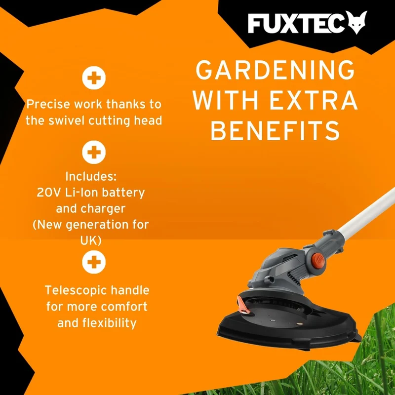 FUXTEC Tondeuse à gazon sans fil 20V FX-GT20 SET brush cutter