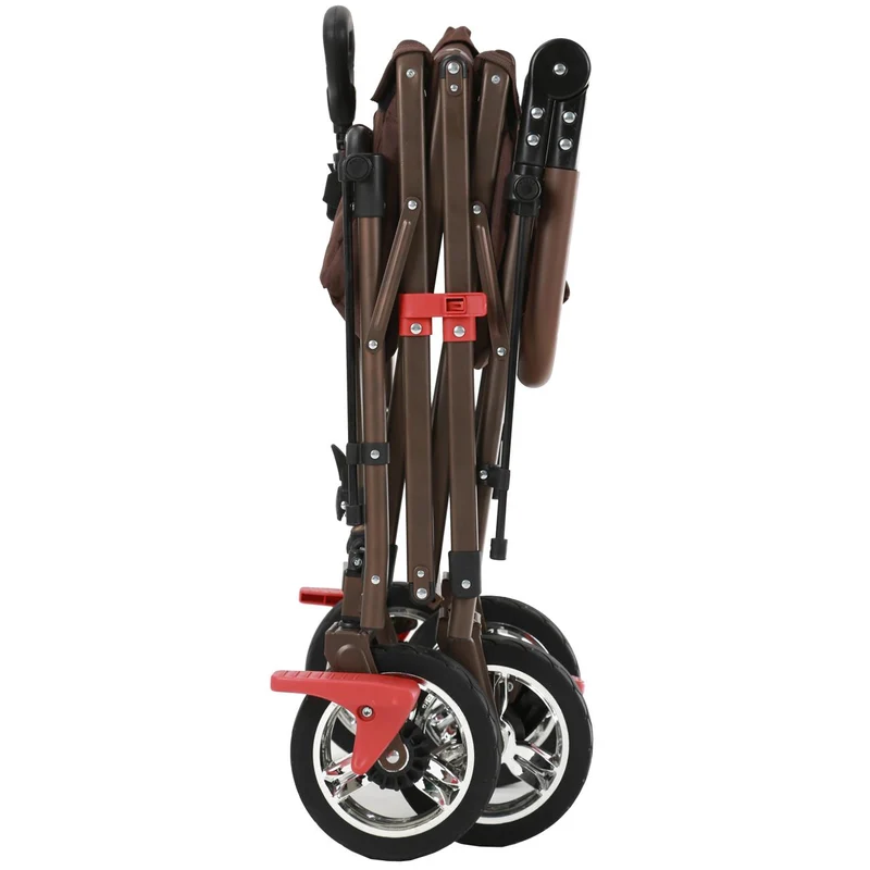 Chariot à bras Easy Cruiser d'occasion avec auvent protégé contre les UV et poignée de poussée supplémentaire