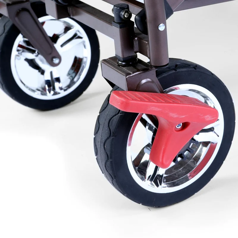 Chariot à bras Easy Cruiser d'occasion avec auvent protégé contre les UV et poignée de poussée supplémentaire