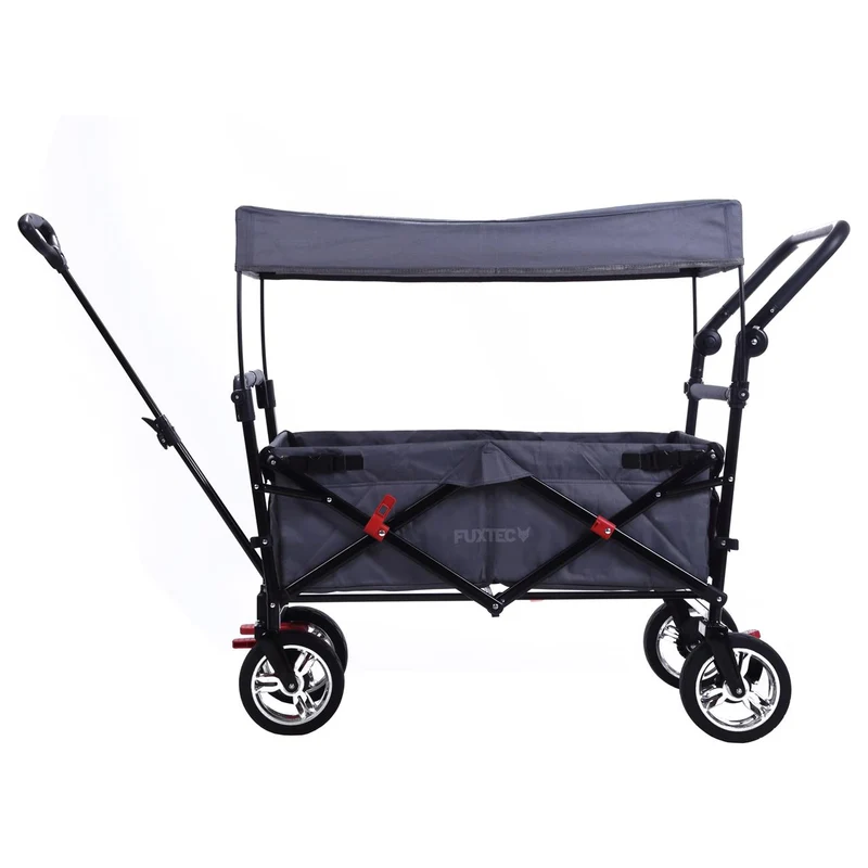 Chariot à bras Easy Cruiser d'occasion avec auvent protégé contre les UV et poignée de poussée supplémentaire