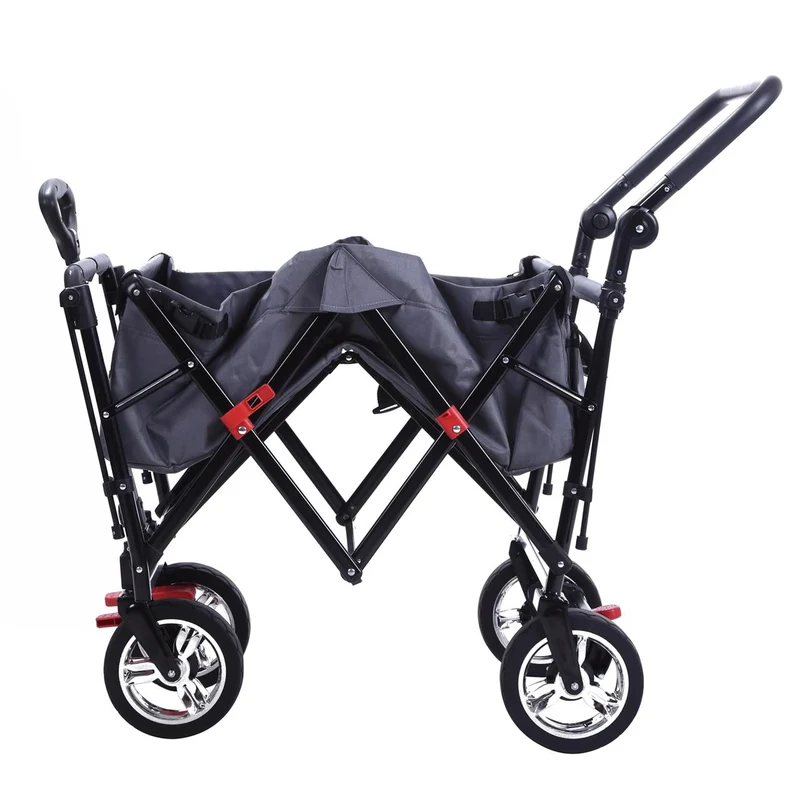 Chariot à bras Easy Cruiser d'occasion avec auvent protégé contre les UV et poignée de poussée supplémentaire