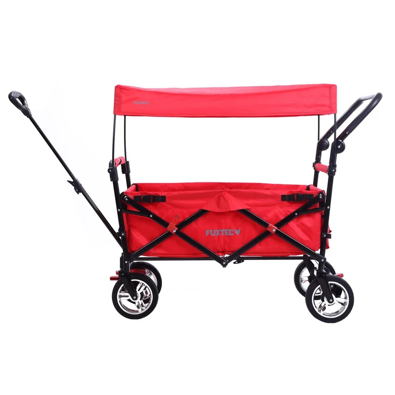 Chariot à bras Easy Cruiser d'occasion avec auvent protégé contre les UV et poignée de poussée supplémentaire