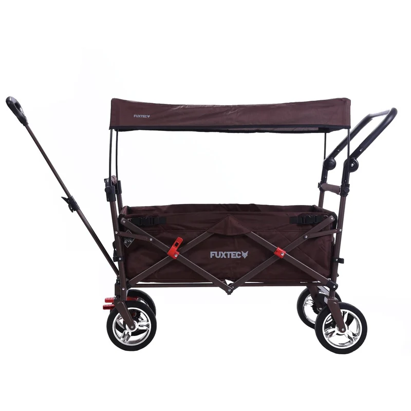 Chariot à bras Easy Cruiser d'occasion avec auvent protégé contre les UV et poignée de poussée supplémentaire