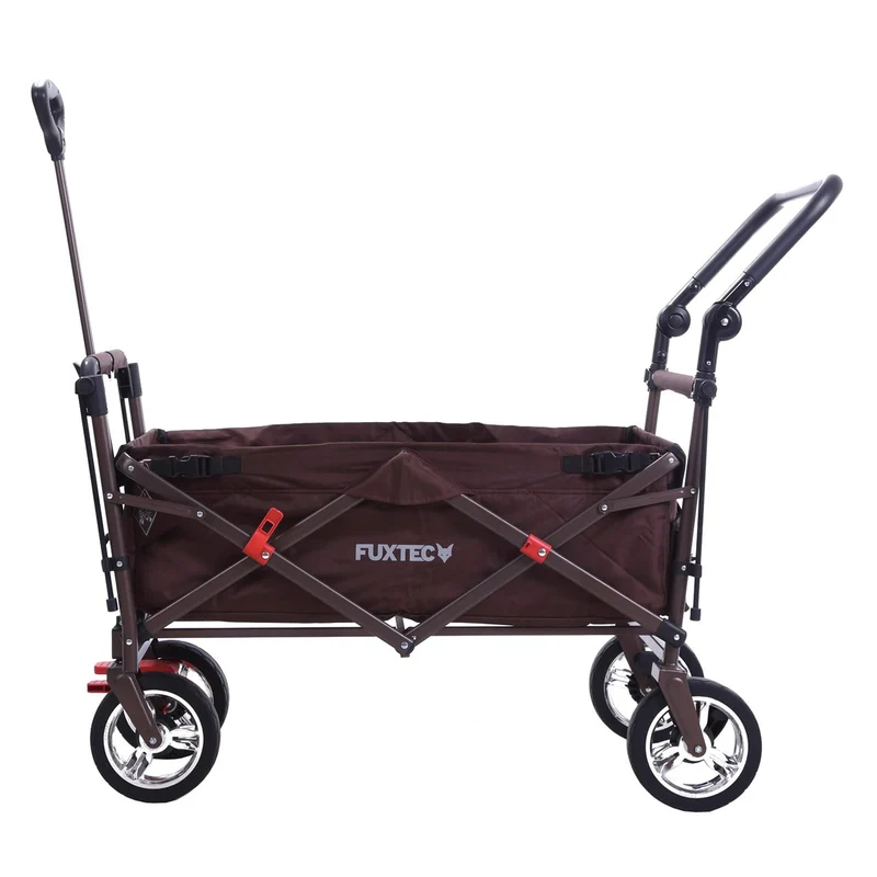 Chariot à bras Easy Cruiser d'occasion avec auvent protégé contre les UV et poignée de poussée supplémentaire