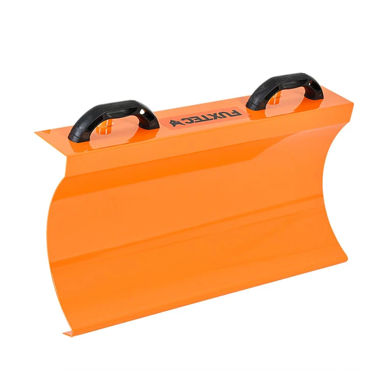 Balayeuse déneigeuse thermique FUXTEC FXKM196 SET1, avec brosse de balayage + 3 embouts fraise à neige, chasse-neige et collecteur de déchets