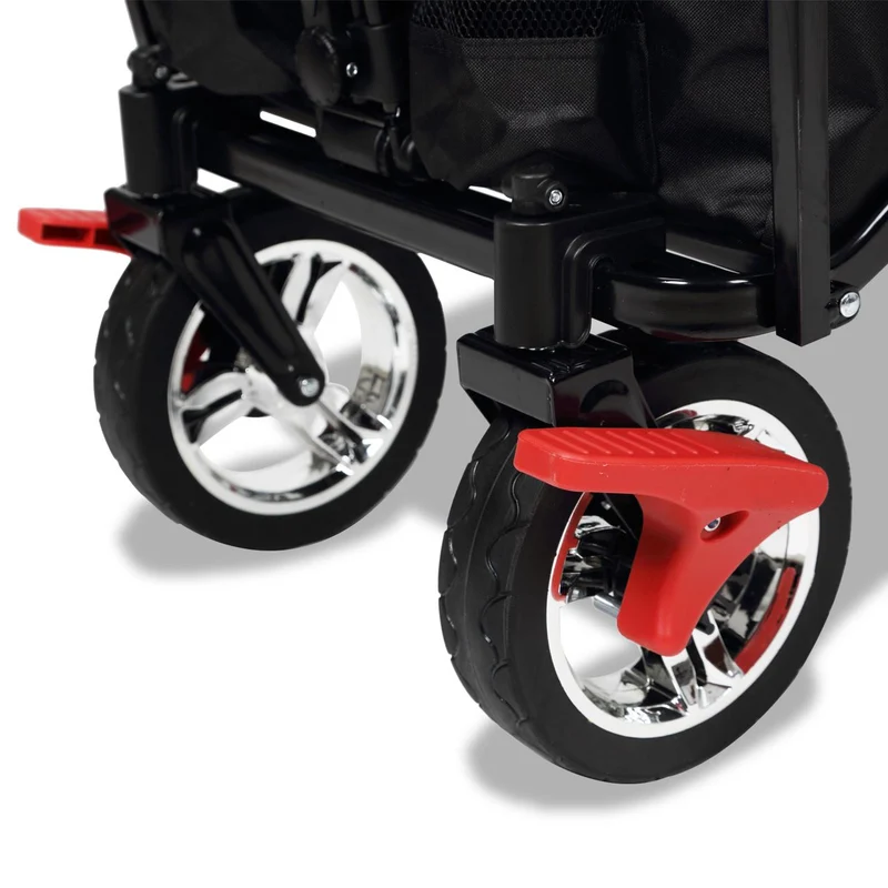 B-WARE FUXTEC Bollerwagen FX-CT500 "VfB Stuttgart" - Edition avec toit solaire