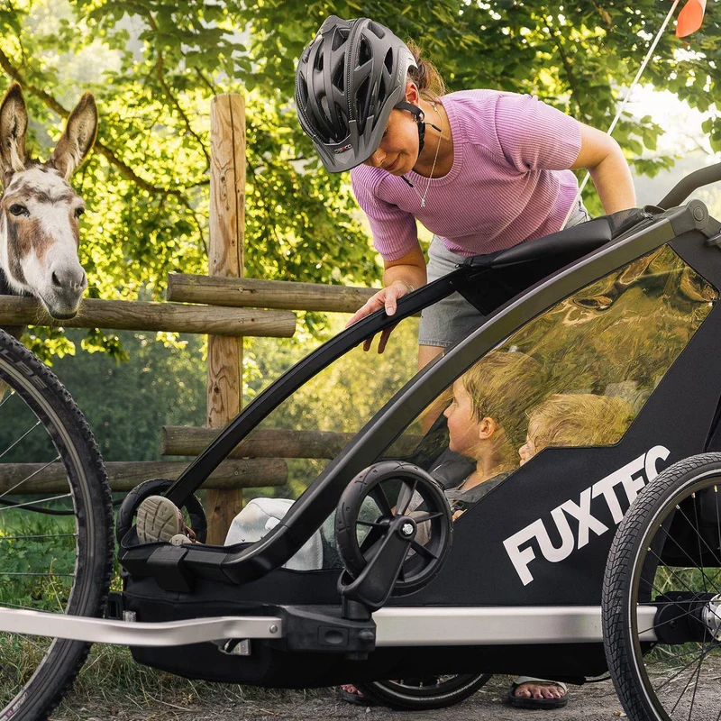 Remorque à vélo Sport Cruiser bleu avec roue avant Jogger incluse