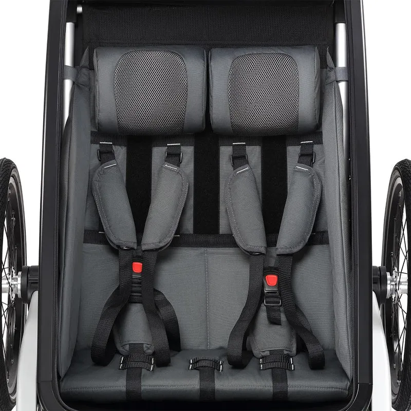 Remorque à vélo Sport Cruiser pourpre avec roue avant Jogger incluse