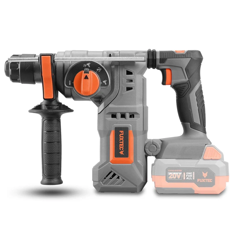 FUXTEC - Kit PowerTool 20V sans fil avec meuleuse d'angle, visseuse sans fil et marteau perforateur