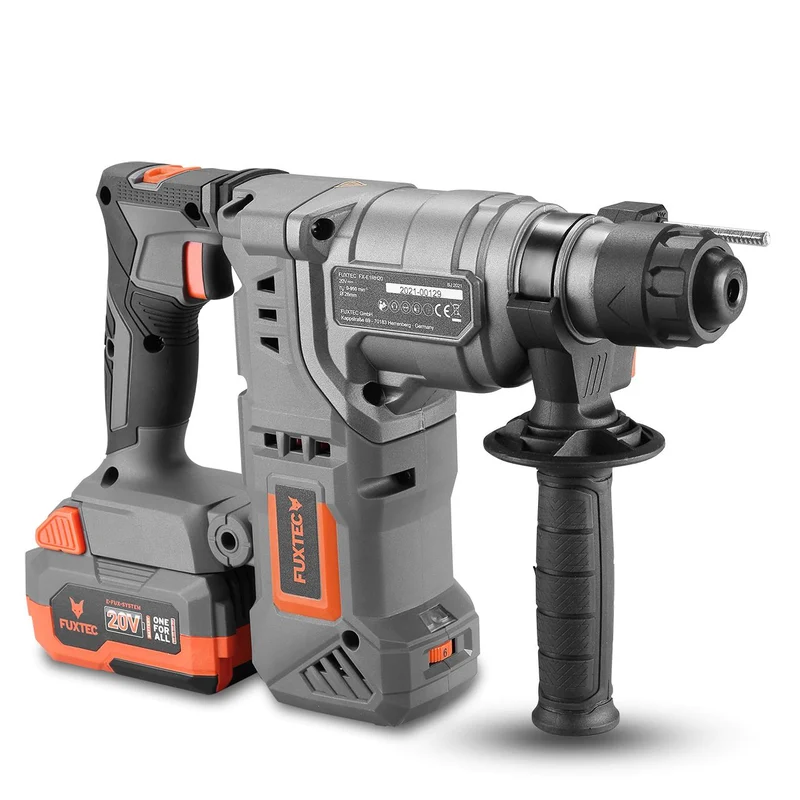 Marteau perforateur burineur sans fil 20V FUXTEC FX-E1RH20 - set avec batterie 4Ah et chargeur 1A