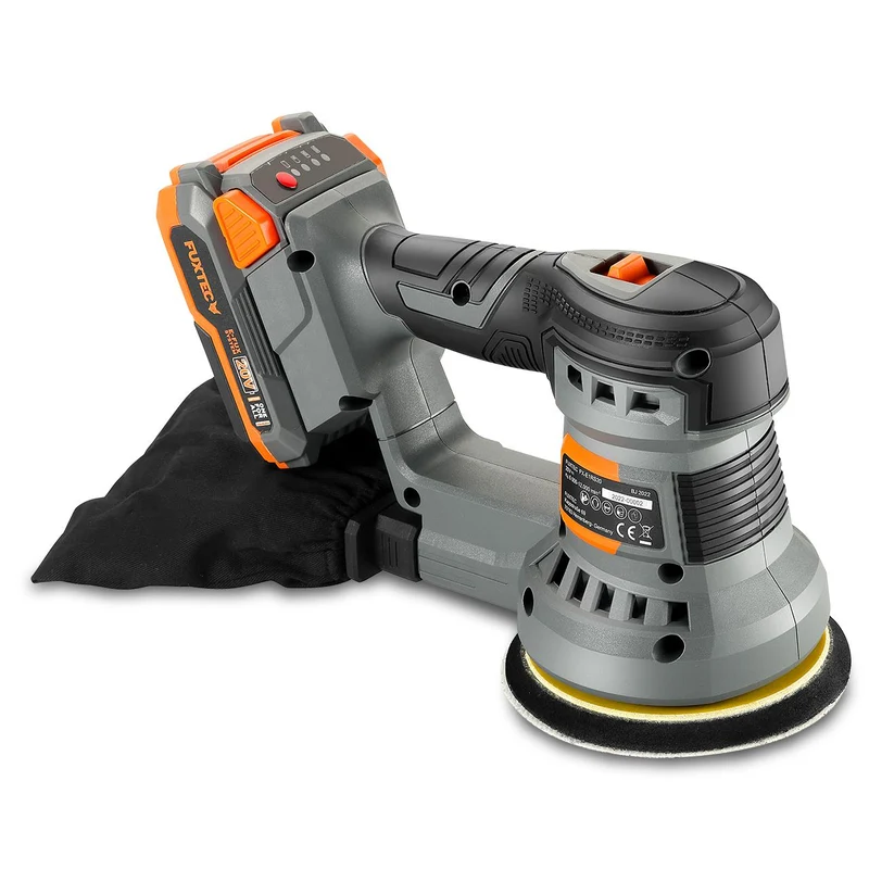 Ponceuse rotative sans fil 20V FX-E1RS20 SET avec 1 x batterie 2Ah, 1 x chargeur 1A
