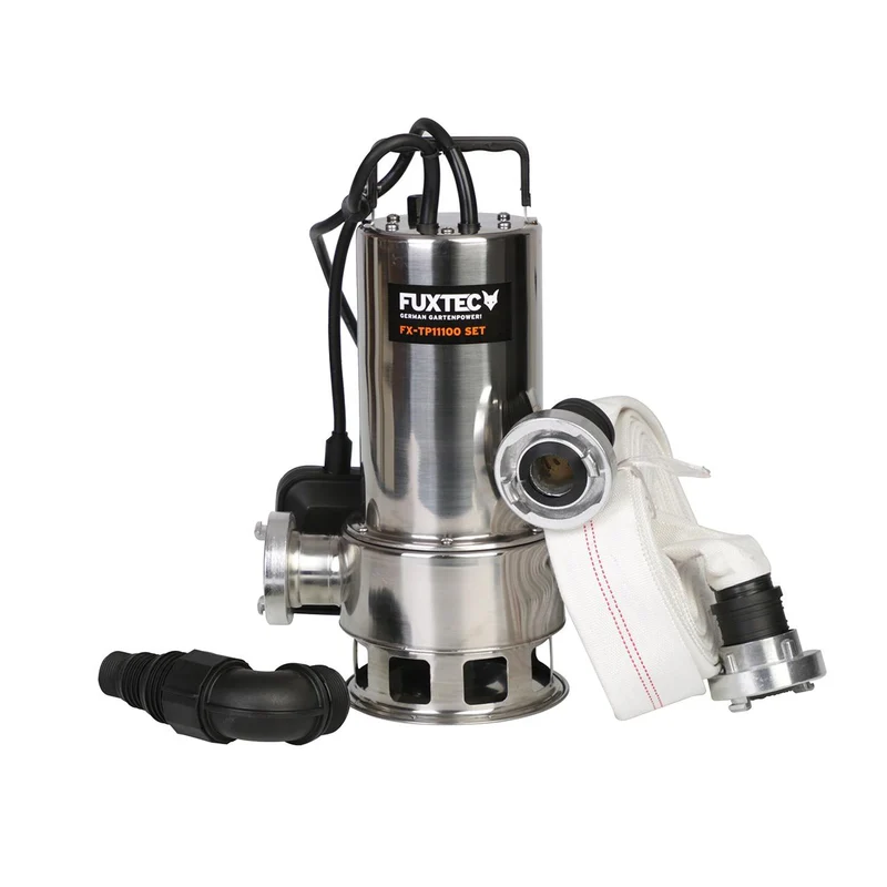 B-WARE Pompe immergée INOX 1100 W FUXTEC FX-TP11100 SET - 15000 litres par heure