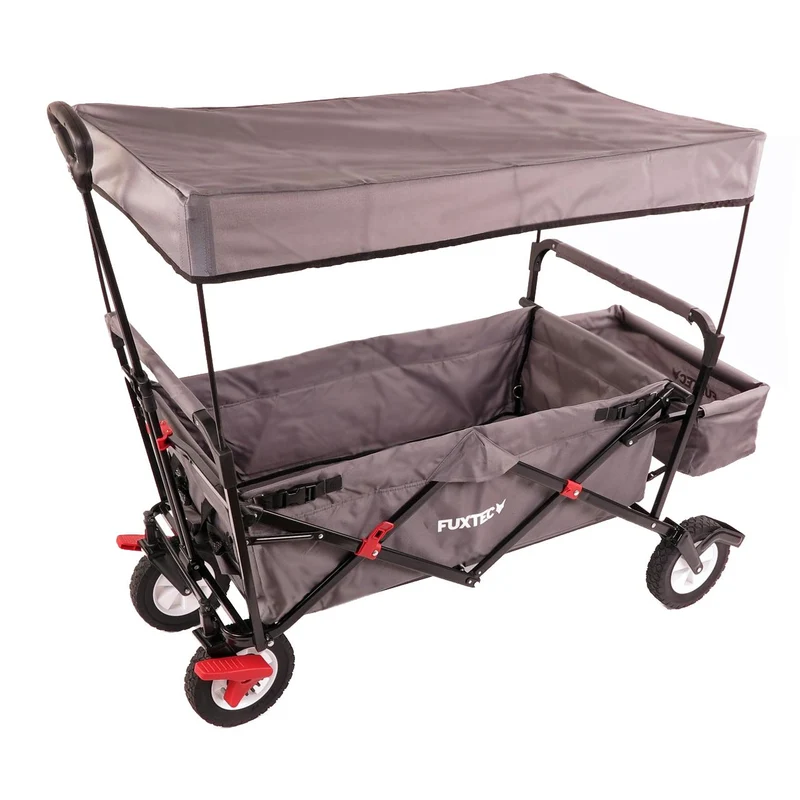 B-WARE Chariot à bras FUXTEC CT-400GR avec toit ouvrant