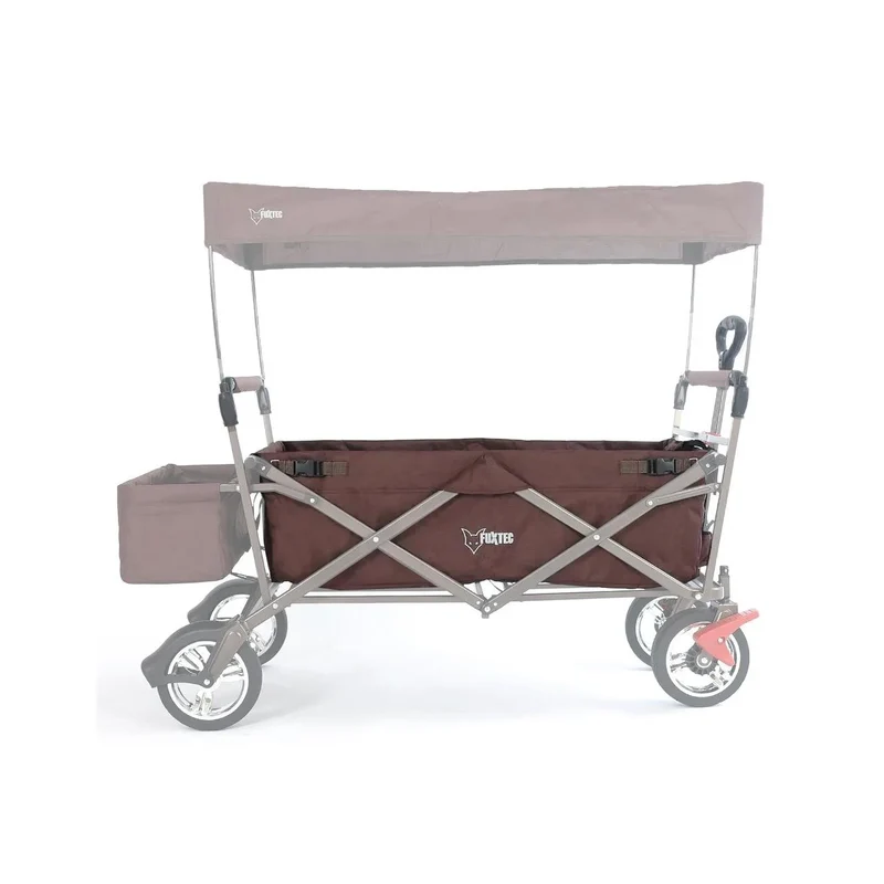 FUXTEC - Tissu d'habitacle chariot de transport pliable CT500 et JW76C en marron